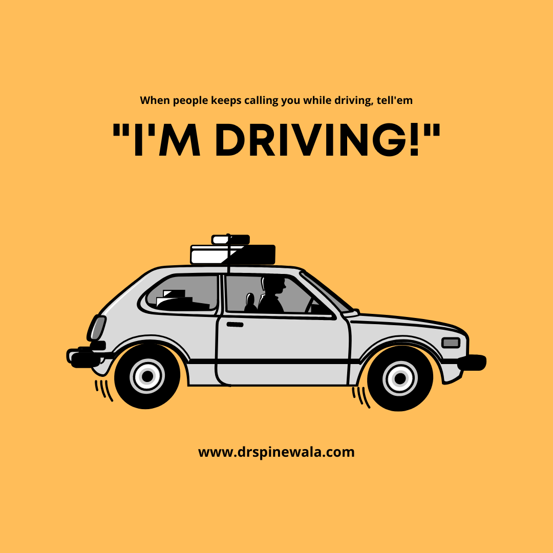 How to take care of back while driving